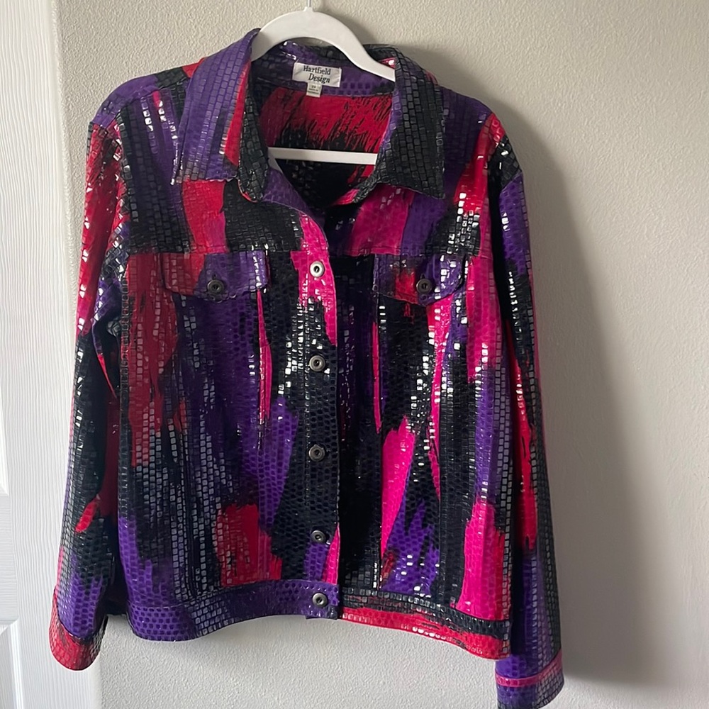 80’s inspired multicolored jacket